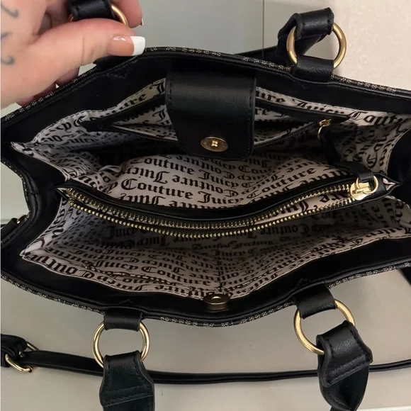Juicy Couture Black and Pink Tote Bag - Picture 3 of 3